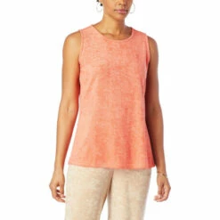 Best reviews of ๐งจ DG2 By Diane Gilman Terry Cloth Crew-Neck Tank Coral ๐