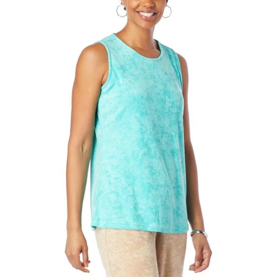 Best reviews of ๐งจ DG2 By Diane Gilman Terry Cloth Crew-Neck Tank Coral ๐ - Image 4