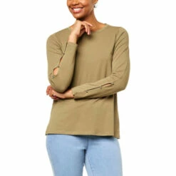 Wholesale 👏 DG2 By Diane Gilman Slit Sleeve Top Ruby 😉