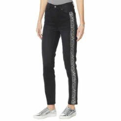 Best deal ❤️ DG2 By Diane Gilman Classic Stretch Snake-Print Skinny Jean Chambray 🔔
