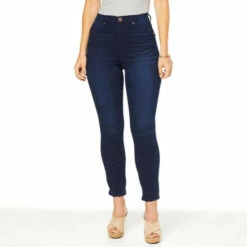 Best deal 🔥 DG2 By Diane Gilman FLEXstretch Denim Seamed Straight Ankle Jean Chambray 🥰