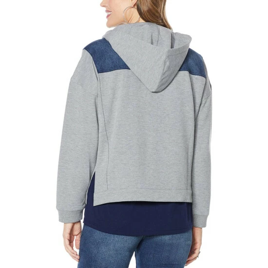 Discount โญ DG2 By Diane Gilman Classic Stretch French Terry Jacket Midtone โจ - Image 4