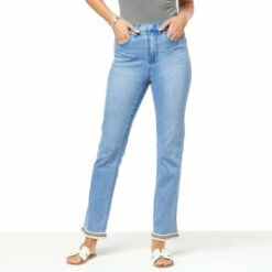 Brand new 🤩 DG2 By Diane Gilman New Classic Stretch Straight-Leg Ankle Jean Chambray 💯