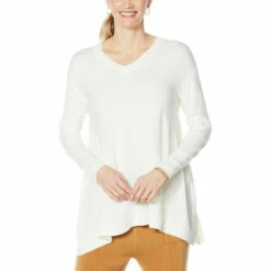 Best Pirce 😍 DG2 By Diane Gilman Lux Touch Sweater Ivory 🔔