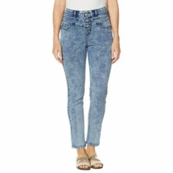 Deals 🔔 DG2 By Diane Gilman Classic Stretch Snow Wash Skinny Jean Rose ❤️
