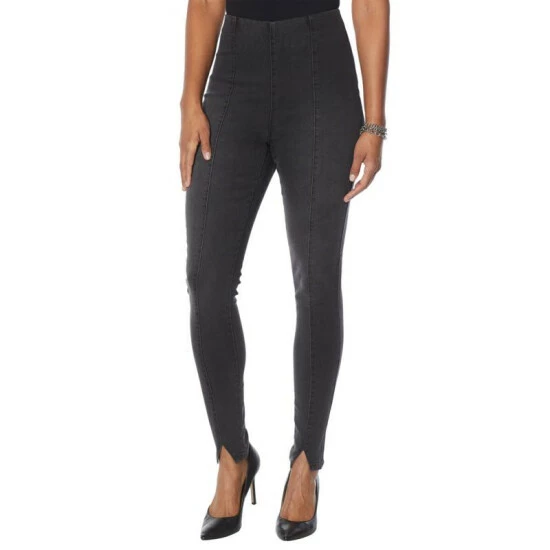 Best Sale ๐ฏ DG2 By Diane Gilman Virtual Stretch Pintuck Pull-On Skinny Jean Taupe ๐งจ - Image 5