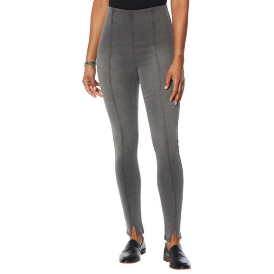 Best Sale ๐ฏ DG2 By Diane Gilman Virtual Stretch Pintuck Pull-On Skinny Jean Taupe ๐งจ - Image 7