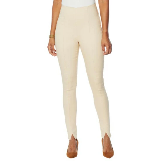 Best Sale ๐ฏ DG2 By Diane Gilman Virtual Stretch Pintuck Pull-On Skinny Jean Taupe ๐งจ - Image 8