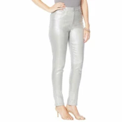 Cheapest 🎉 DG2 By Diane Gilman Classic Stretch Metallic Snake Print Skinny Jean Black ✨