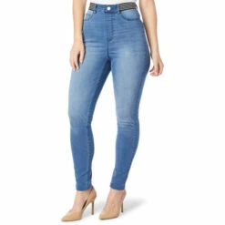 Best Sale ⭐ DG2 By Diane Gilman FLEXstretch Denim Pull-On Skinny Jegging Midtone 🌟