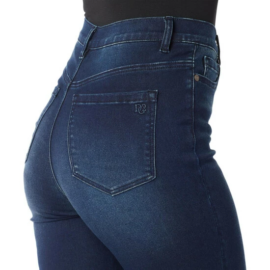 Best Pirce ✔️ DG2 By Diane Gilman Virtual Stretch Embroidered Skinny Jean Taupe Peony ⭐ - Image 3