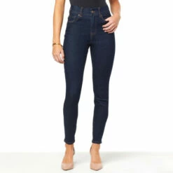 Best reviews of 😀 DG2 By Diane Gilman Infinity Stretch Tri-Fit Jean Indigo 👏