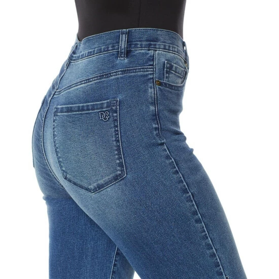 Promo 😍 DG2 By Diane Gilman Classic Stretch Aztec Embroidered Skinny Crop Jean White 😍 - Image 2