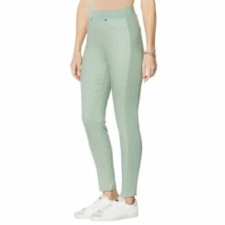 New 🌟 DG2 By Diane Gilman French Terry Side Seam Denim Jegging Chambray 🔥