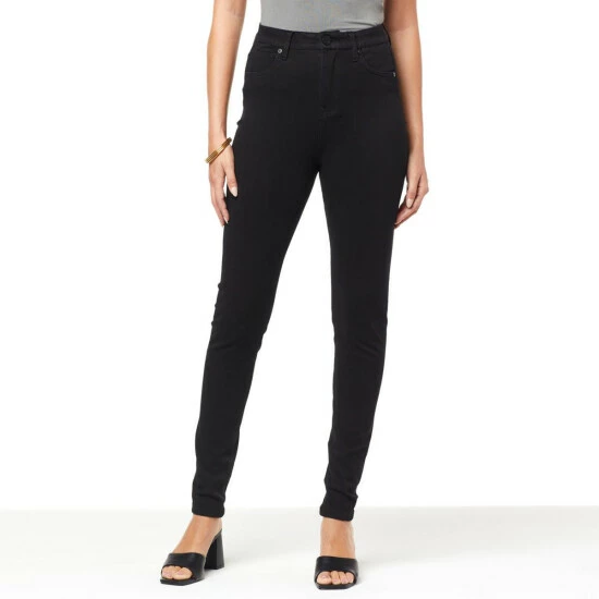 Flash Sale 🥰 DG2 By Diane Gilman Super Stretch Knit Denim Seamless Lean Jean Black 😀