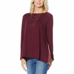 Best reviews of 🎁 DG2 By Diane Gilman Combo Hi-Low Hem Peplum Top Navy ⭐