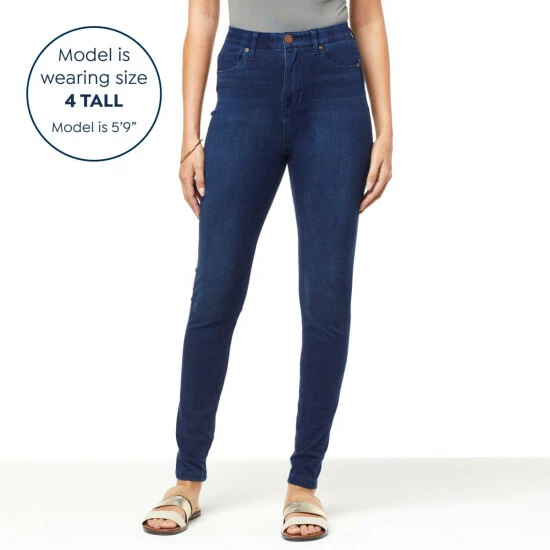 Flash Sale 🥰 DG2 By Diane Gilman Super Stretch Knit Denim Seamless Lean Jean Black 😀 - Image 6