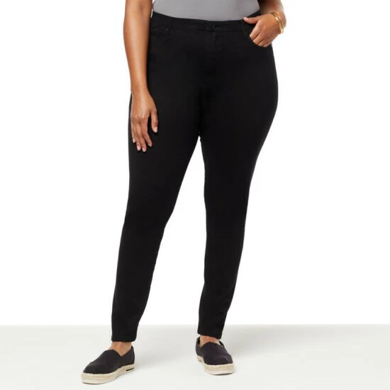 Flash Sale 🥰 DG2 By Diane Gilman Super Stretch Knit Denim Seamless Lean Jean Black 😀 - Image 11