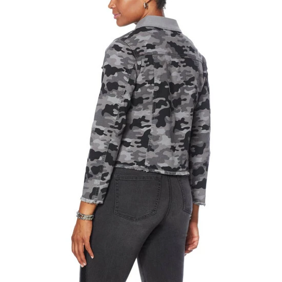 Cheapest 🌟 DG2 By Diane Gilman Reversible Twill Jean Jacket Floral Animal 🥰 - Image 7