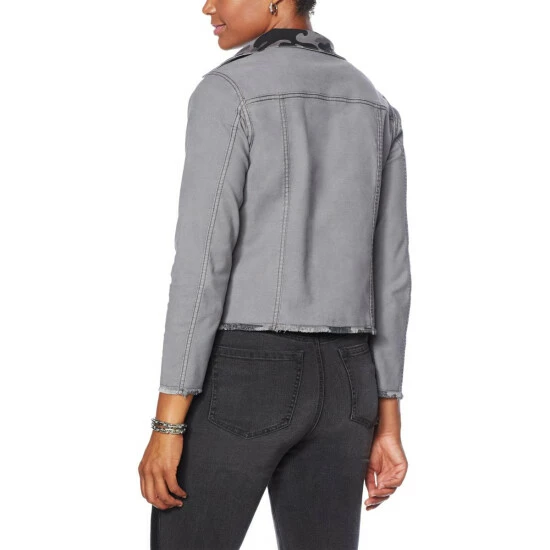 Cheapest 🌟 DG2 By Diane Gilman Reversible Twill Jean Jacket Floral Animal 🥰 - Image 8