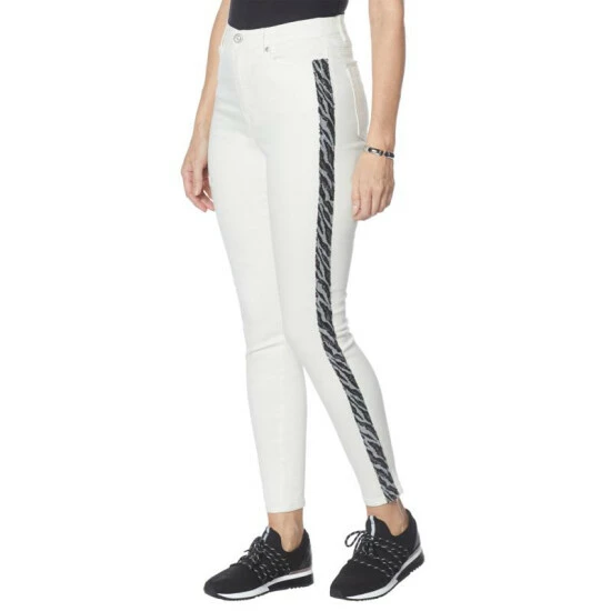 Buy ๐งจ DG2 By Diane Gilman Classic Stretch Side Stripe Ultra Skinny Jean Ivory ๐ - Image 7