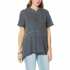 Best Sale 👍 DG2 By Diane Gilman "DG Downtime" Pullover Sharkbite Hoodie Black 🧨