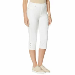 Best Pirce ❤️ DG2 By Diane Gilman FLEXstretch Denim Pull-On Pedal Pusher Indigo 👏