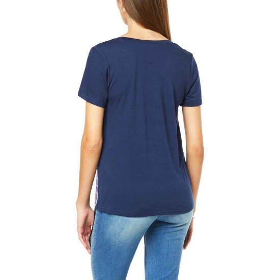 Coupon 🛒 DG2 By Diane Gilman Printed Asymmetric Combo Top Multi Patchwork 🔔 - Image 3