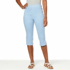 Wholesale ❤️ DG2 By Diane Gilman Virtual Stretch Printed Pull-On Pedal Pusher Gray Zebra 👍