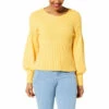 Budget 👏 DG2 By Diane Gilman SoftEase Knit Lantern-Sleeve Sweater Pink ⌛
