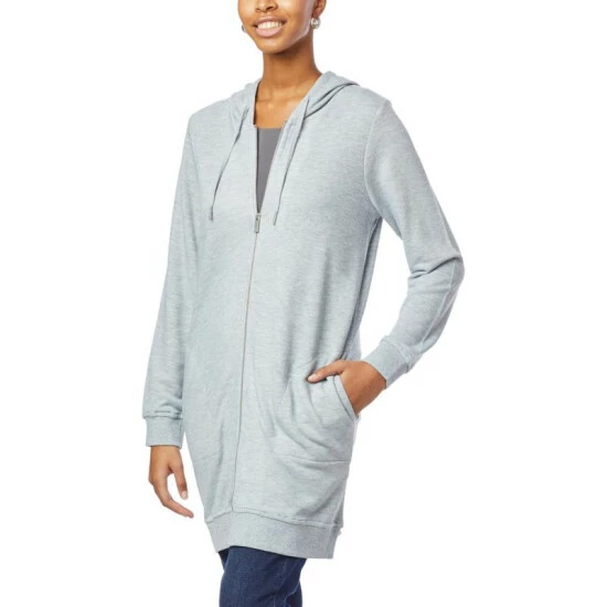 Coupon ๐งจ DG2 By Diane Gilman "DG Downtime" Elongated Zip Front Hoodie Moss ๐คฉ - Image 6