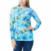 Deals 🔥 DG2 By Diane Gilman Drape Front Long-Sleeve Printed Top Moss Paisley 🥰