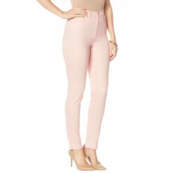 Best deal 🔥 DG2 By Diane Gilman Virtual Stretch Skinny Jean - Blush 😉