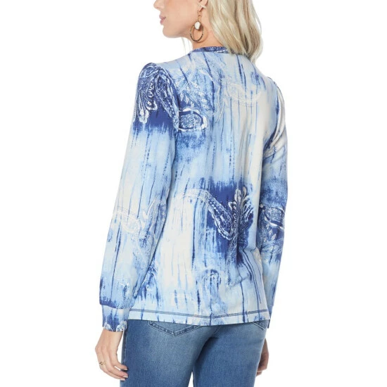 Buy ✔️ DG2 By Diane Gilman "DG Downtime" French Terry Puff-Sleeve Sweatshirt Raspberry 🔔 - Image 3