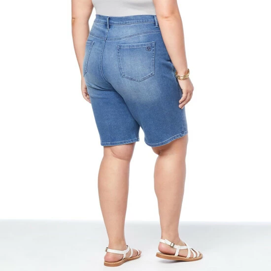 Best Pirce 🔥 "As Is" DG2 By Diane Gilman Virtual Stretch Wide-Leg Bermuda Short Midtone 🔔 - Image 5