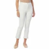 Coupon 🥰 "As Is" DG2 By Diane Gilman Virtual Stretch Scalloped Hem Cropped Jean White ❤️