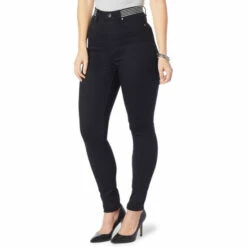 Outlet 🧨 "As Is" DG2 By Diane Gilman Flex Stretch Denim Pull-On Skinny Jegging Black 🛒