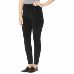 Best reviews of 😀 "As Is" DG2 By Diane Gilman Stretch Velvet Comfort Waist Ultra Skinny Jean Camel 🎁