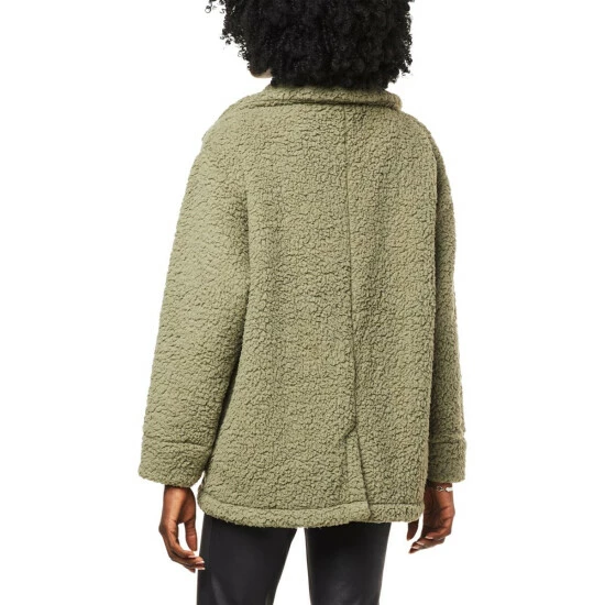 Outlet 👍 "As Is" DG2 By Diane Gilman Sherpa Knit Button-Front 🧥 Coat ✔️ - Image 4