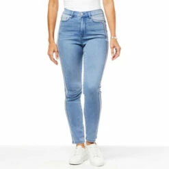 Discount ❤️ "As Is" DG2 By Diane Gilman Virtual Stretch 2-Tone Seamed Skinny Ankle Jean 🥰