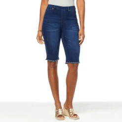 Buy 🎁 "As Is" DG2 By Diane Gilman Virtual Stretch 3-Ways-to-Wear Bermuda Short 🎉