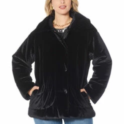 Best reviews of 😍 DG2 By Diane Gilman Velvet Puffer Jacket Black 🌟
