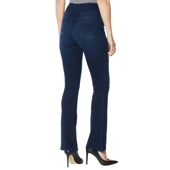 Deals 🔔 "As Is" DG2 By Diane Gilman Stretch Knit Twill Boot-Cut Jegging - Basic ⭐ - Image 2
