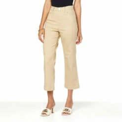 Best Pirce 🤩 "As Is" DG2 By Diane Gilman Virtual Stretch Denim Wide-Leg Crop Jean 🥰