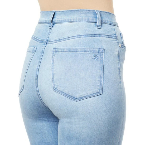 Hot Sale 🔔 DG2 By Diane Gilman New Classic Stretch Placed Print Skinny Jean Cherry 🌟 - Image 5