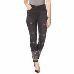 Cheap ✨ DG2 By Diane Gilman Embellished Classic Stretch Legacy Skinny Jean Chambray 😉