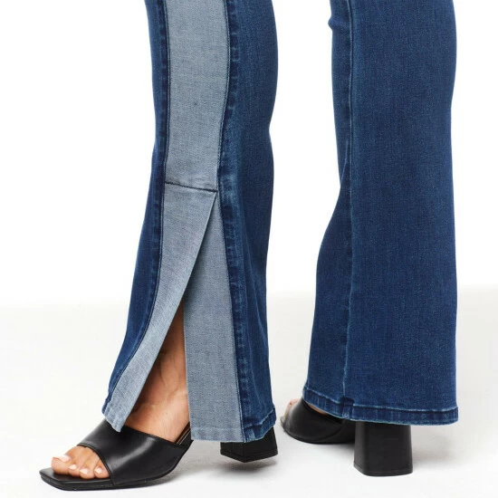 Brand new ⌛ DG2 By Diane Gilman New Classic Stretch Split Side Panel Bootcut Jean Indigo 😍 - Image 2